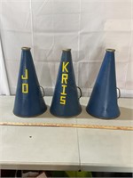 Vtg Cheerleading Megaphones