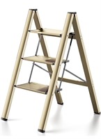$76 3 Step Ladder Aluminum Lightweight Folding