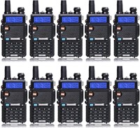 Baofeng UV-5R Dual Band Two Way Radio Pack of 10