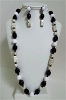 MIRIAM HASKELL NECKLACE WITH MATCHING EARRINGS