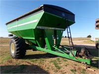 UNVERFERTH 9250 GRAIN CART, HYD OR PTO, NEW TARP