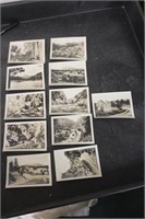 Lot of 11 Black and White miniature Photographs