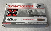 (20) Rnds.270, Winchester 130 Gr. Power Point