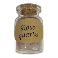 Natural Rose Quartz Mixed Chips Bottle