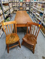 Antique Oak Harvest Table