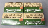 (100) Rnds 12 Ga. Remington, 2 3/4, 8 Shot