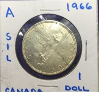1966  Canadian Silver dollar