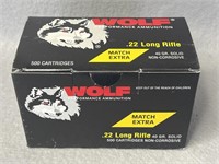 (500) Rnds.22LR, Wolf Match Extra