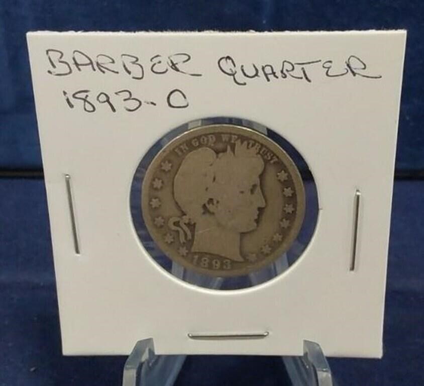 1893 O Barber Quarter