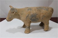 An Antique Chinese Earthenware Cow