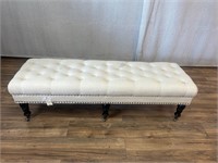 Union Home Tufted Bench on Casters