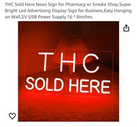 THC Sold Here Neon Sign