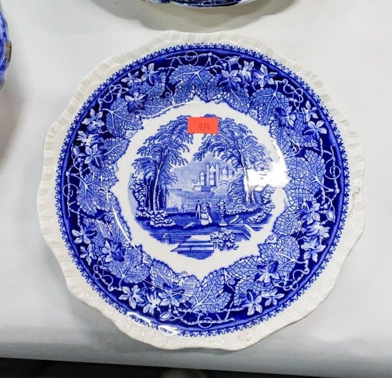 Mason's Vista England Blue and White Plate