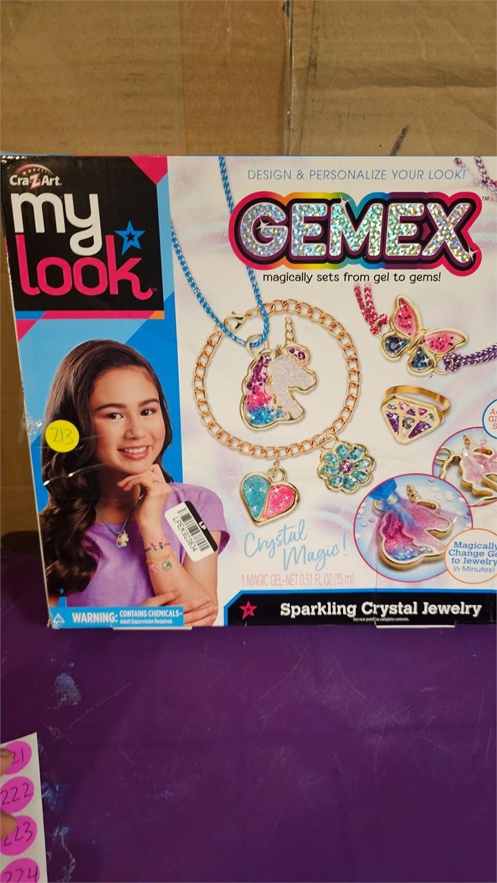 Gemex sparkling crystal iewerly