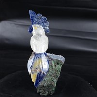 Natural Stone Handcarved Quartz Bird