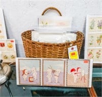 Basket of Vintage Easter Greeting Cards, Kewpies