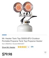 Tank-Top Outdoor Propane Heater