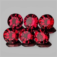 Natural Burma Red Spinel 6 Pcs{Flawless-VVS1}