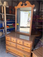 Mirrored Dresser, 78” x 40 x 18