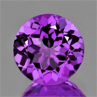 Natural Purple Amethyst 10.10 MM {Flawless-VVS1}