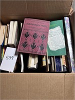 Box of Music Books and Scheet Music