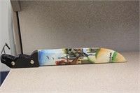 Decorative Hand Painted Wooden Knife