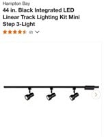4' Integrated LED Track Lighting Kit-Black