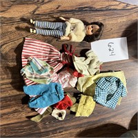 Vintage Doll and Clothing
