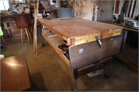 8ft by 3ft Adjustable workbench Table