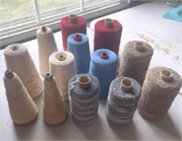 13 Cones Spools Sewing Thread Yard Cotton Chenille
