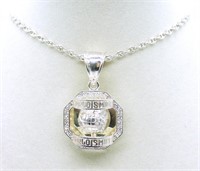 Sterling "World Is Mine" Bling Necklace