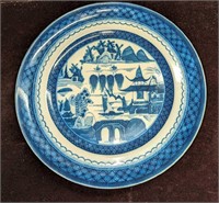 Blue Canton Reproduction 10" Dinner Plate
