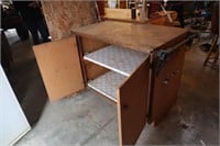 Shop Cabinet with Roll out shelves and Light