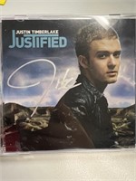 Justin Timberlake Signed CD Album Cover COA