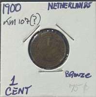 1900 Netherlands coin
