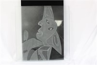 A Modern Style Etching on Glass