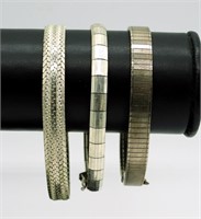 (3) Vintage Sterling Bracelets