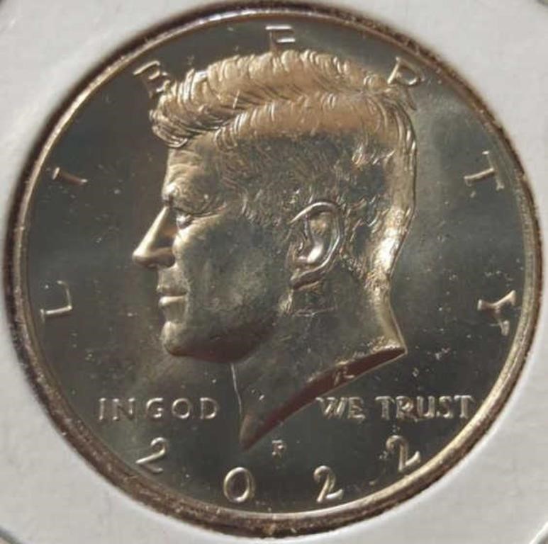 Uncirculated 2022P Kennedy half dollar
