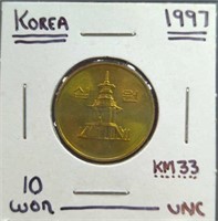 Uncirculated 1997 Korean coin