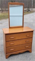 Pine Dresser With Mirror & Side Table By: Imperial
