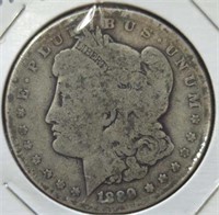 Silver 1889 O Morgan dollar