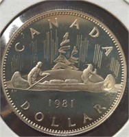 Uncirculated 1981 Canadian dollar