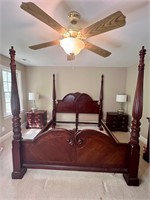 King size poster bed 2nd floor solid Mahoghany