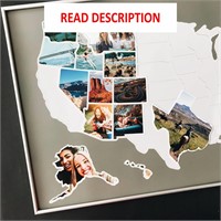 $49  24x36 USA Photo Map - 50 States  Vinyl