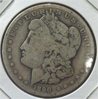 Silver 1890 O Morgan Dollar