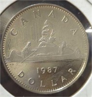 Proof like 1987 Canadian dollar
