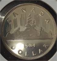 Proof 1984 Canada dollar
