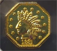 1881 1/2 California gold token