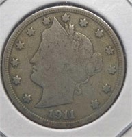 1911 Liberty Head V nickel