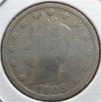 1905 Liberty Head V. Nickel